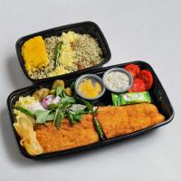 لوبیا پلو با ماهی شیر