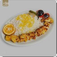 چلو جوجه کباب برگی (سینه)