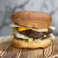 چیز برگر ذغالی