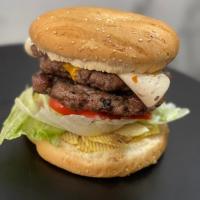 دبل برگر ذغالی