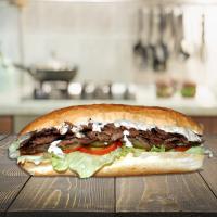 ساندویچ استیک با سس قارچ