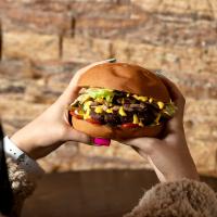 قارچ و پنیر برگر