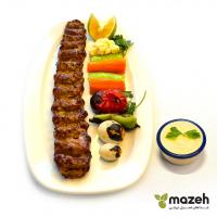 خوراک کباب لقمه ممتاز مزه با سبزیجات