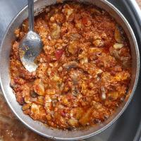 املت سوسیس با قارچ 