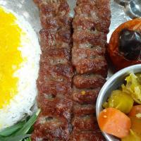 چلو کباب کوبیده معمولی