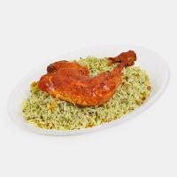 لوبیا پلو با مرغ