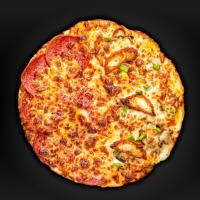 پیتزا نصف مرغ + نصف پپرونی