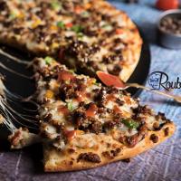 پیتزا گوشت و قارچ ایتالیایی