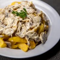 سیب زمینی با سس قارچ