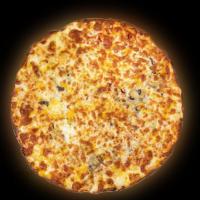 پیتزا مرغ گریل و قارچ کلاسیک