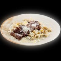 پاستا پنه با استیک گریل شده