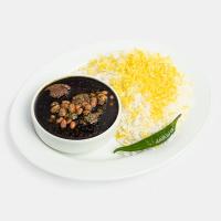چلو خورشت قورمه سبزی