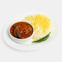 چلو خورشت قیمه بادمجان