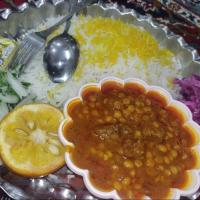 چلو خورشت قیمه سیب زمینی