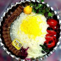 چلو کباب کوبیده معمولی