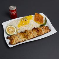 چلو ماهی قزل آلا (کبابی)