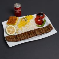 چلو کباب لقمه زعفرانی