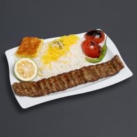 چلو کباب لقمه زعفرانی