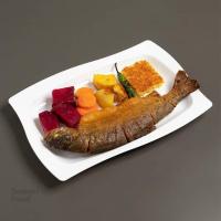 خوراک ماهی قزل آلا سرخ شده