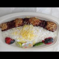 چلو کباب کوبیده نگینی