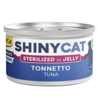 کنسرو گربه عقیم شده SHINY CAT جیم کت طعم ماهی تن در ژله