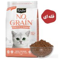 غذای خشک گربه کیت کت با طعم مرغ و سالمون
