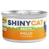 کنسرو گربه SHINY CAT جیم کت طعم مرغ در آب گوشت