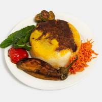 چلو باسترما گوشت