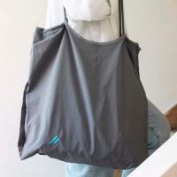 کیف پارچه ای طوسی بزرگ