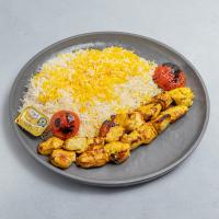 چلو جوجه کباب زعفرانی