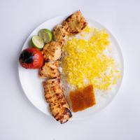 چلو جوجه کباب زعفرانی