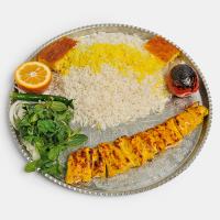 چلو جوجه کباب زعفرانی