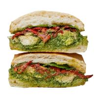 چاپاتا مرغ پستو