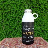 ماگ دو رنگ درب دار مشکی سفید