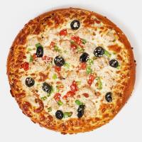 پیتزا گوشت و مرغ آمریکایی 