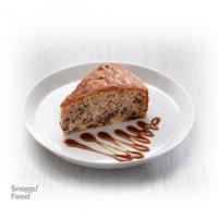  اسلایس کیک سیب و گردو یک نفره