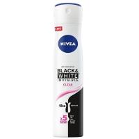 اسپری ضد تعریق زنانه (nivea) مدل black and white clear حجم 150میل