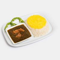 چلو خورشت قورمه سبزی