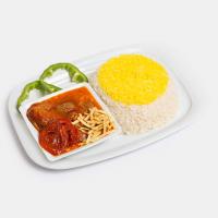 چلو خورشت قیمه بادمجان