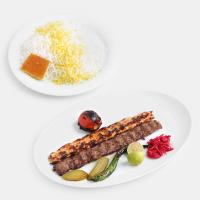 چلو کباب کوبیده مخلوط