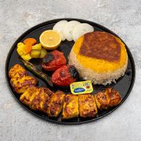 چلو جوجه کباب بدون استخوان