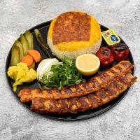 چلو کوبیده مرغ