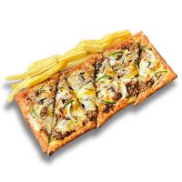 پیتزا فیتکس گوشت و قارچ