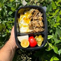 نیمرو با قارچ