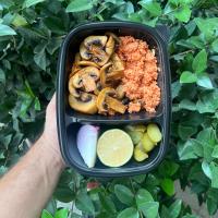 املت با قارچ