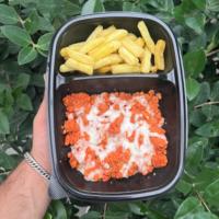 املت سیب زمینی با پنیر پیتزا