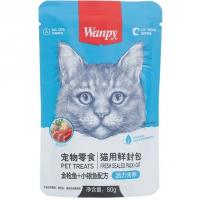 پوچ گربه ونپی طعم مرغ و میگو 80 گرم