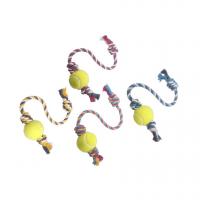 اسباب بازی سگ مدل طناب و توپ تنیس