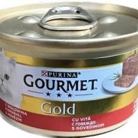 کنسرو گربه گورمت گلد آلمانی طعم گوشت گاو