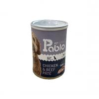 کنسرو سگ پابلو سوپرپریمیوم طعم مرغ و گوشت ۴۰۰ گرم
